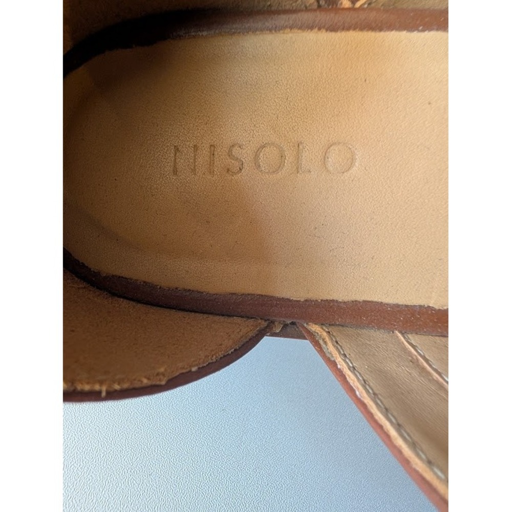Nisolo Emma d'Orsay Oxford Leather Flats Brandy Brown Womens 8 Pointed Toe - Picture 9 of 9